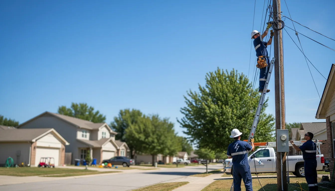 Residential electrician providing installation services in Bridgeport, CT